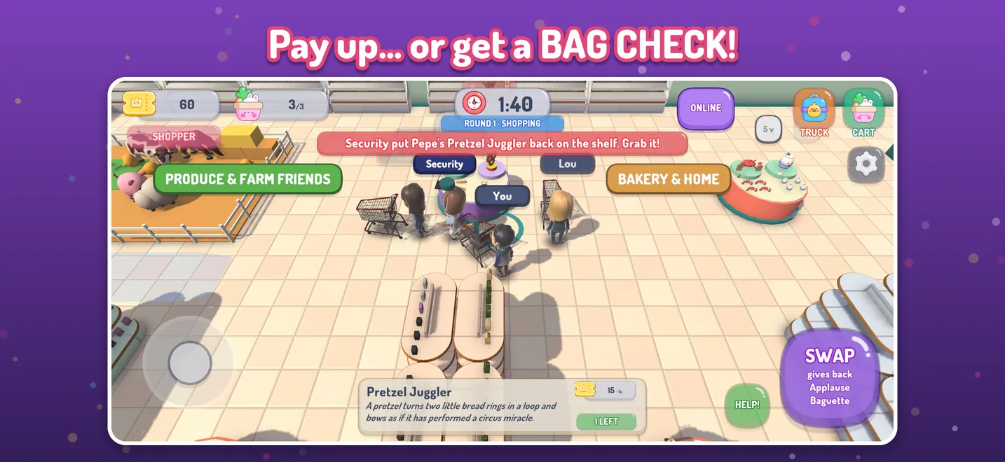 Pay up... or get a BAG CHECK!